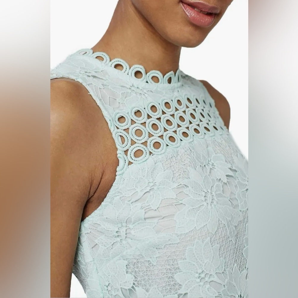 Topshop Floral Lace Shell Top - Picture 3 of 8